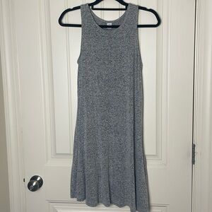 Old Navy Heather Grey Swing Dress, Size S, Womens Casual Sleeveless Knit
